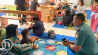Warga yang mengungsi di Lanal Gorontalo, Rabu, 30 Juli 2025. [foto: fikarbuntuan/nusantara1]