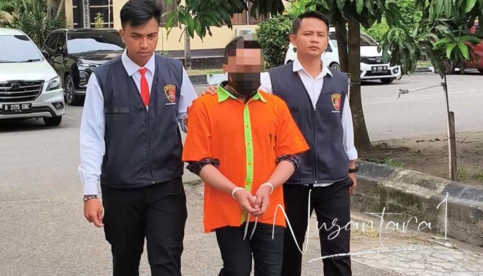 Pria berinisial YS, tersangka kasus korupsi KUR BRI. [Foto:fikar buntuan/nusantara1].