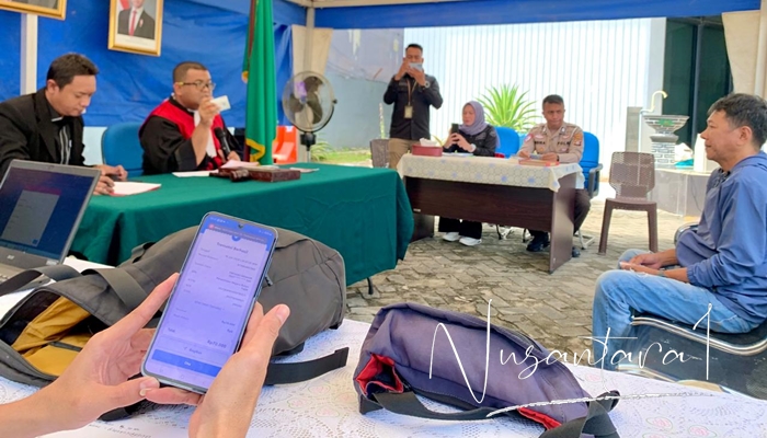 Proses tilang di tempat bagi yang terjaring Operasi Otanaha 2025. /nusantara1