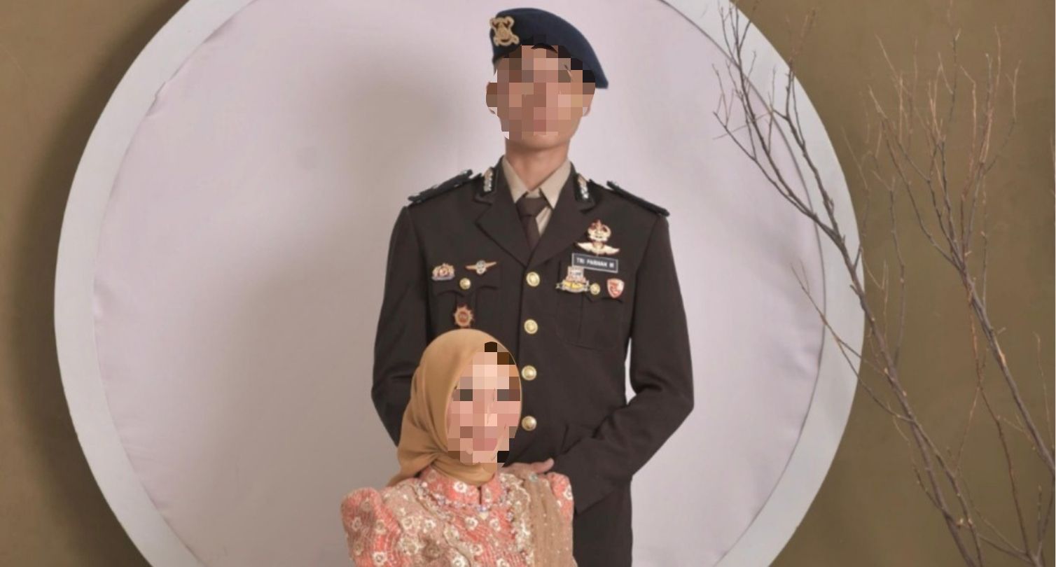 Sukmawati (24) dan Farhan, oknum anggota polisi Gorontalo. [foto: istimewa]