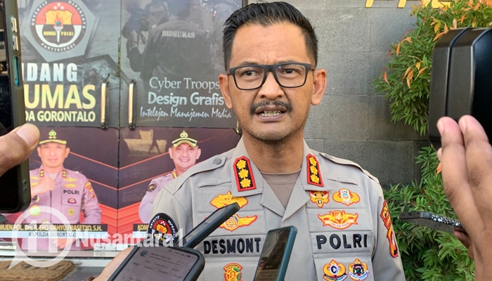 Kabid Humas Polda Gorontalo, Kombes Pol Desmont Harjendro. [foto:fikar/nusantara1]