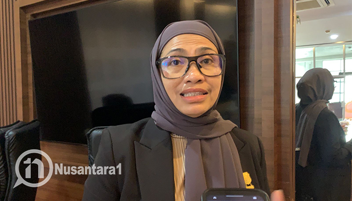 Wakil Ketua Komisi II DPRD Provinsi Gorontalo, Meyke Camaru saat ditemui Nusantara1.id, Senin, 11 Agustus 2025. [foto: fikarbuntuan/nusantara1]