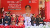 Wakapolda Gorontalo, Wakapolda Gorontalo, Brigjen Pol. Simson Z. Ringu (kelima dari kiri) saat hadiri upacara di tingkat provinsi.