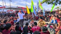 Ketua DPRD Provinsi Gorontalo, penuhi janji hadirkan Gubernur dan Kapolda Gorontalo kepada massa aksi. [foto:juna/nusantara1]