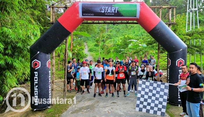 Suasana Trail Fun Run Bukit Arang 2025, pada Sabtu, 6 September 2025. [foto: fikar/nusantara1]
