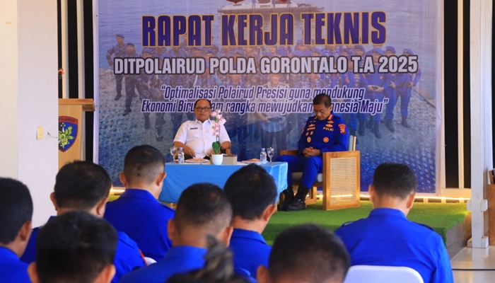 Rakernis yang digelar Polairud guna meningkatkan SDM personil. [foto:ist/humas polda]