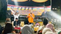Anggota DPRD Provinsi Gorontalo, Hamzah Idrus saat melakukan reses di Desa Langge, Kecamatan Tapa, Kabupaten Bone Bolango, Rabu 22 Oktober 2025. [foto:fikar/nusantara1]