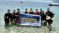 Dit Polairud Polda Gorontalo saat menggelar pelatihan Scuba Diving. [foto:ist/humas polda]