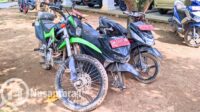 Sejumlah onderdil bekas motor dinas Kabupaten Gorontalo yang digasak pelaku. [foto: juna/nusantara1]