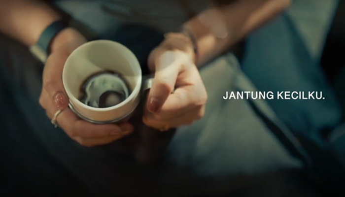 Salah satu bagian dalam video lagu Jantung Kecilku. [foto:ist/tangkapan layar]