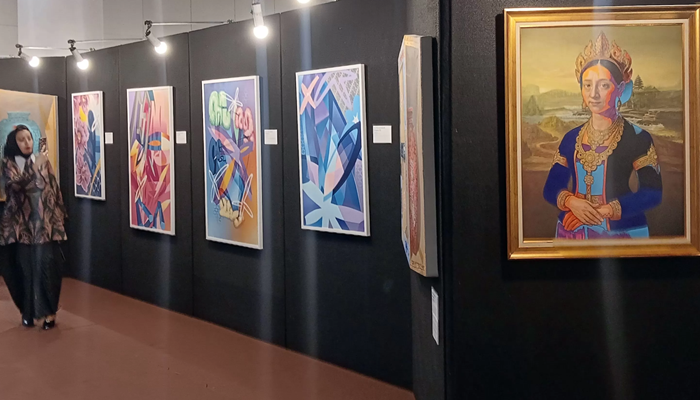 Pameran lukisan ‘warisan jiwa’, menampilkan 10 lukisan dari berbagai aliran. [foto:ist/jawapos]