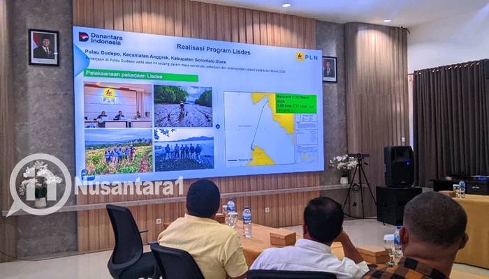 Realisasi Program Lisdes ke Pulau Dudepo, Gorontalo Utara. [foto:juna/nusantara1]