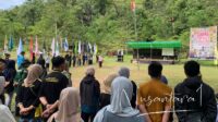 Puluhan organisasi pemuda di Gorontalo menggelar upacara peringatan Hari Sumpah Pemuda, Selasa, 28 Oktober 2025 di Wisata Longalo, Bone Bolango. [foto:fika/nusantara1]