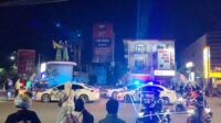 Polda Gorontalo bersama Satlantas Polresta Gorontalo Kota saat melakukan operasi balap liar di sekitaran Bundaran Saronde Kota Gorontalo, Ahad 2 November 2025. [foto:fikar/nusantara1]