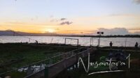Pesona Danau Limboto saat senja. [foto:juna/nusantara1]