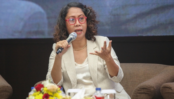 Peneliti Indonesia Strategic and Defense Studies (ISDS), Edna Caroline. [foto:ist]