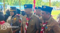 Ketua DPRD Provinsi Gorontalo, Thomas Idrus Mopili, saat menghadiri pembukaan Peran Saka Nasional, Senin, 3 November 2025. [foto: fikarbuntuan/nusantara1]