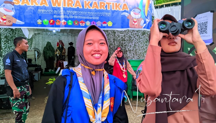 Peserta PSN 2025 Asal Jawa Timur rasakan serunya di Atand Wira Kartika. [foto:juna/nusantara1]