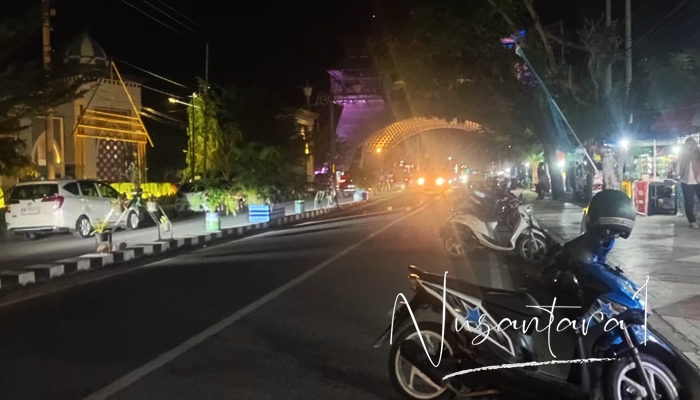 Kawasan Menara Limboto yang bebas parkir. [foto:juna/nusantara1]