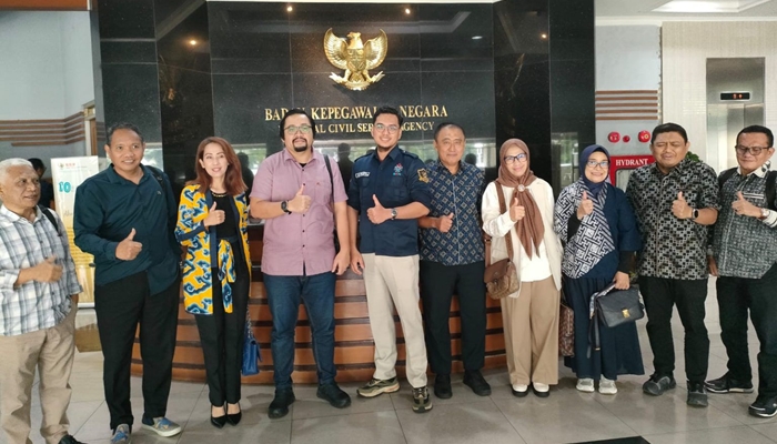 DPRD Provinsi Gorontalo saat melakukan kunjungan ke BKN Pusat, di Jakarta, Selasa 2 Desember 2025. [foto:dok/setwan]