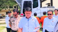 Direktur Reskrimsus Polda Gorontalo, Kombes Pol Dr. Maruly Pardede saat diwawancarai awak media. [foto:juna/nusantara1]