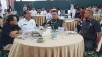 Anggota DPRD Provinsi Gorontalo, Hamzah Idrus hadir dalam pertemuan pembahasan mengenai sosialisasi pencetakan lahan sawah baru. [foto:dok/setwan]