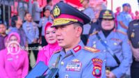 Irjen Widodo Kapolda Gorontalo, Irjen Pol. Widodo saat diwawancarai awak media. [foto:juna/nusantara1