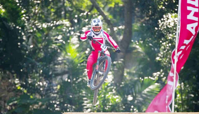 Atlet balap sepeda Indonesia Rendy Varera menyumbangkan medali pertama di SEA Games Thailand 2025 pada Rabu 10 Desember 2025. [foto:dok/berita jatim]