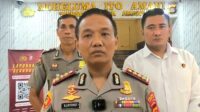 Kapolresta Gorontalo Kota, Kombes Pol Suryono saat diwawancarai awak media. [foto:ist]