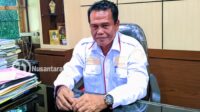 Kepala Dinas Pertanian Kabupaten Gorontalo, Darwan Usman saat diwawancarai awak media. [foto:juna/nusantara1]