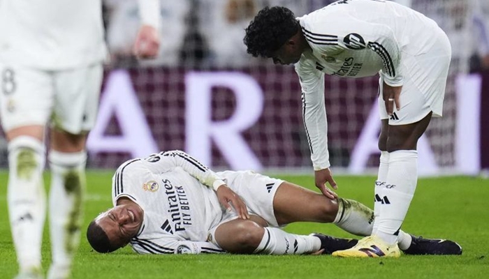 Penyerang Real Madrid Kylian Mbappe mengalami cedera dan bakal melewatkan tiga pekan [foto:dok/tangsel]