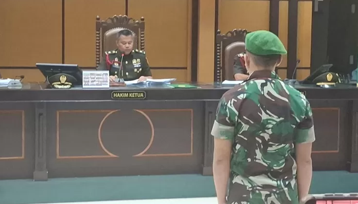 Lettu Inf. Ahmad Faisal divonis bersalah dan dijatuhi hukuman 8 tahun penjara dalam kasus penganiayaan hingga menewaskan Prada Lucky Namo [foto:dok/kupangnews]