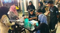 Dinkes Kabupaten Gorontalo lakukan tes HIV di Pasar Modern Limboto. [foto:juna/nusantara1]