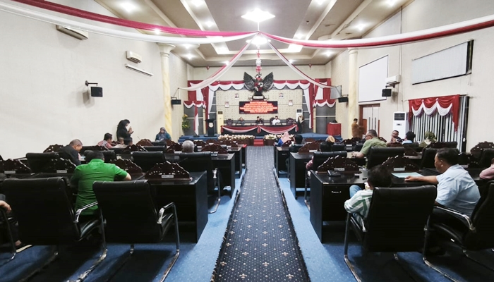 Rapat paripurna DPRD pengesahan hasil reses kedua tahun sidang 2025-2026. [foto:ist]