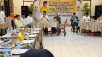 Anggota Komisi XII DPR RI dari Fraksi Partai Golkar, Rusli Habibie saat sosialisasikan UU Nomor 30 tahun 2007 [foto:dok/tim rh]