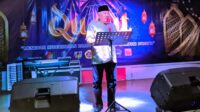 Wakil Bupati Gorontalo, Tonny Junus saat memberi sambutan pada perayaan Nuzulul Quran