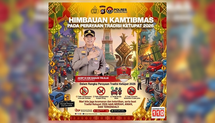 Himbauan Kamtibmas oleh Polres Gorontalo. [foto:dok/humas]