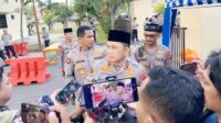 Kapolda Gorontalo Irjen Pol. Widodo, saat diwawancarai awak media [foto:dok/humas]