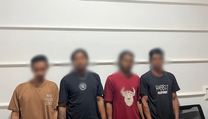 Empat orang yang diduga terlibat penyalahgunaan Narkoba diamankan Polres Pohuwato [foto:dok/humas]