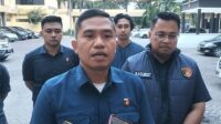 Ditreskrimsus Polda Gorontalo, Kombes Pol Maruly Pardede saat memberi keterangan pers [foto:ist]