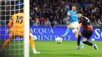 Matteo Politano menjadi pencetak gol kemenangan untuk Napoli saat menjamu AC Milan, Selasa 7 April 2026 dini hari waktu Indonesia [foto:dok/REUTERS/Ciro De Luca]