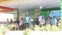 Bupati Bone Bolango, Ismet Mile saat memimpin upacara peringatan Hari Pendidikan Nasional, Selasa 2 Mei 2026 [foto:dok/kominfo]
