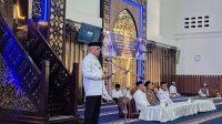 Bupati Gorontalo, Sofyan Puhi saat melepas Jamaah Haji, Senin 11 Mei 2026 [foto:foto/humas]