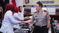 Kapolda Gorontalo, Irjen Widodo saat menerima Satgas PPKPT UNG, senin 11 Mei 2026 [foto:dok/humas]