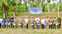 Kapolda Gorontalo, Irjen Widodo bersama unsur Forkopimda saat mengikuti Panen Raya Jagung, Sabtu 16 Mei 2026 [foto:dok/humas]