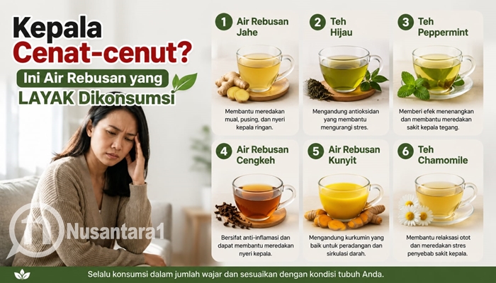 Ilustrasi. Ada beberapa air rebusan untuk sakit kepala yang ampuh dan aman dikonsumsi. [foto/dok]
