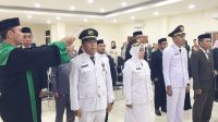 Pengambilan sumpah dan pelantikan sejumlah pejabat di Bone Bolango. [foto:dok/kominfo]