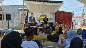 Anggota DPRD Provinsi Gorontalo, Moh. Abd. Ghalieb I. Lahidjun saat melaksanakan reses di Desa Limehu, Kecamatan Tabongo, Kabupaten Gorontalo, Rabu 1 Juli 2026. [foto:dok/ist]