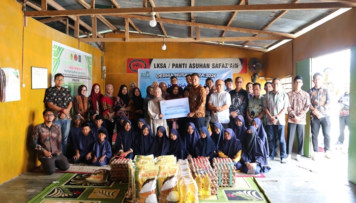 PLN Nusantara Power Unit Pembangkitan Gorontalo mengunjungi Panti Asuhan Safaz’ain sebagai bentuk kepedulian ke masyarakat. [foto:dok/pln]