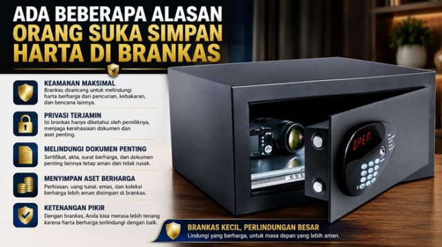 Ilustrasi. Ada beberapa alasan kenapa orang masih suka menyimpan harta di brankas. [foto:dok]